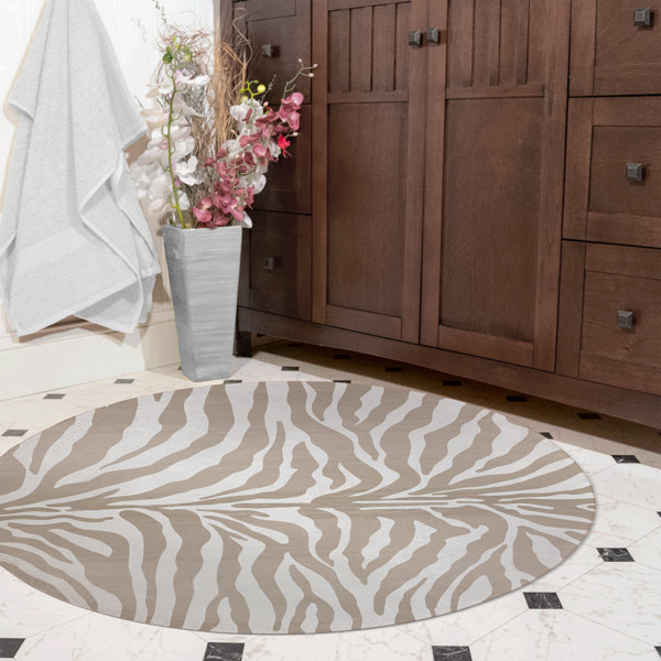 Kavka Zebra Bath Rug Wayfair